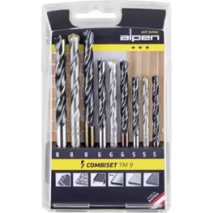 Image of Alpen 0000802102100 TM 9 9 Piece Universal drill bit set