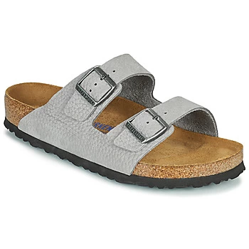 Image of Birkenstock ARIZONA SFB mens Mules / Casual Shoes in Grey