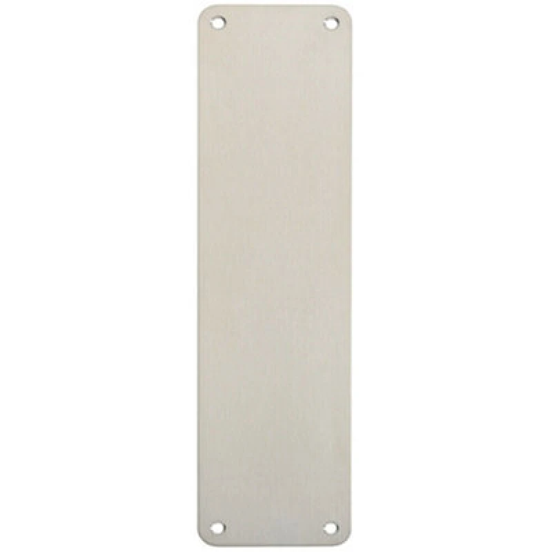 Image of Loops Plain Door Finger Plate 300 x 75mm Satin Stainless Steel Push Plate Metallics