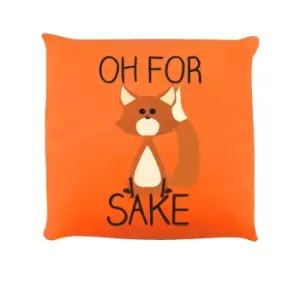 Image of Grindstore Oh For Fox Sake Cushion (One Size) (Orange)