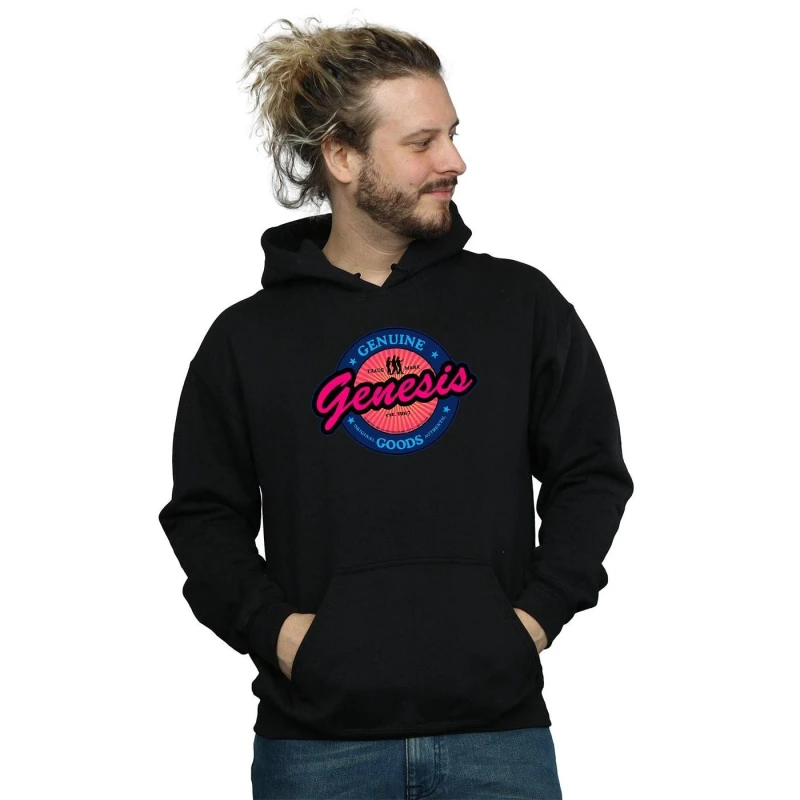 Image of Genesis Genesis Men Neon Logo Hoodie in Black Size: Small Black S Male 5057245952330