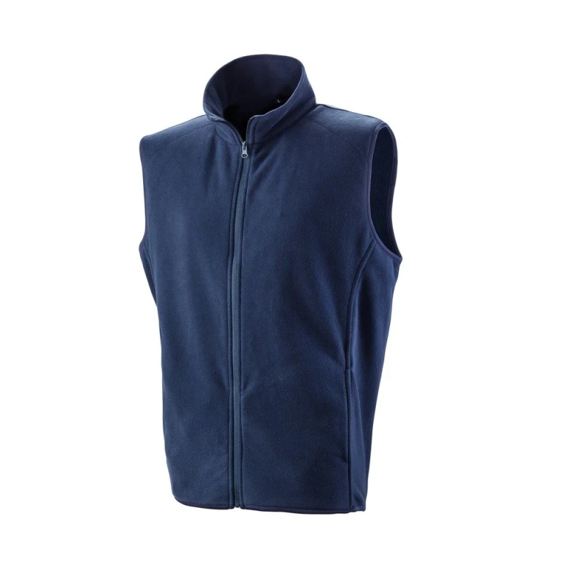 Image of Result Result Men Core Microfleece Gilet in Navy Size: X-Small Navy XS Male 5059000439605