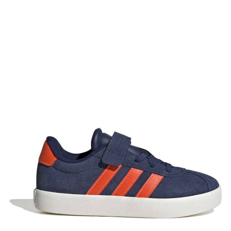 Image of adidas Vl Court 3.0 Shoes Child Boys Drk Blue/Orange male C10 (28)