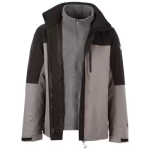 Image of Trespass Mens Austerywick 3 in 1 Waterproof Jacket (S) (Grey Marl)