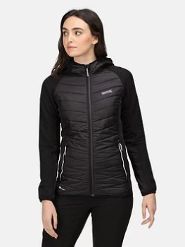 Image of Regatta Andreson VI Hybrid Quilted Jacket - Black, Size 16, Women