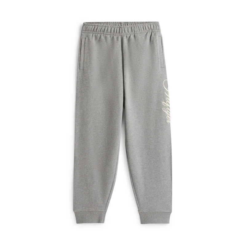 Image of Tommy Hilfiger Womens Script Closed Cuff Soft Fleece Joggers Med Grey Heath female 8 (XS)