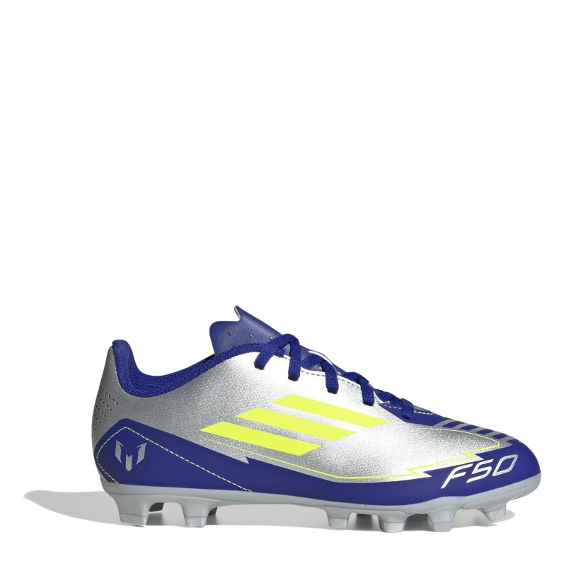 Image of adidas F50 Club Juniors Firm Ground Football Boots - Silver Silver 3