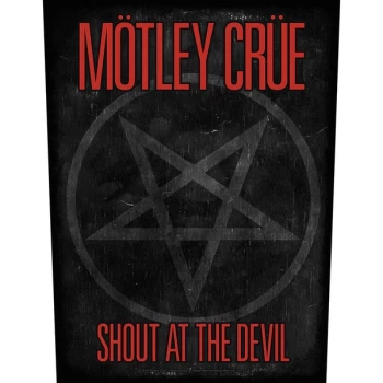 Image of Motley Crue - Shout At The Devil Pentagram Back Patch