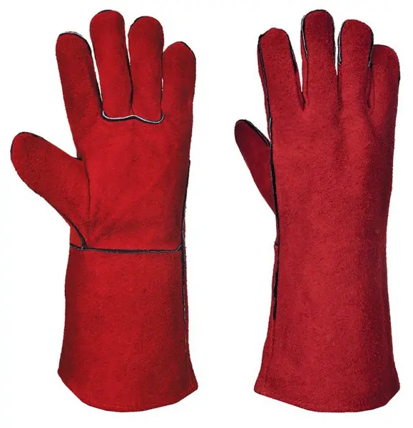 Image of Portwest Welders Gauntlets A500RERXL Colour: Red