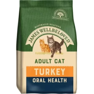 Image of James Wellbeloved Oral Health Adult Turkey Cat Food 1.5kg