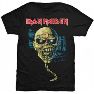 Image of Iron Maiden Piece of Mind Skull Blk T Shirt: XXL