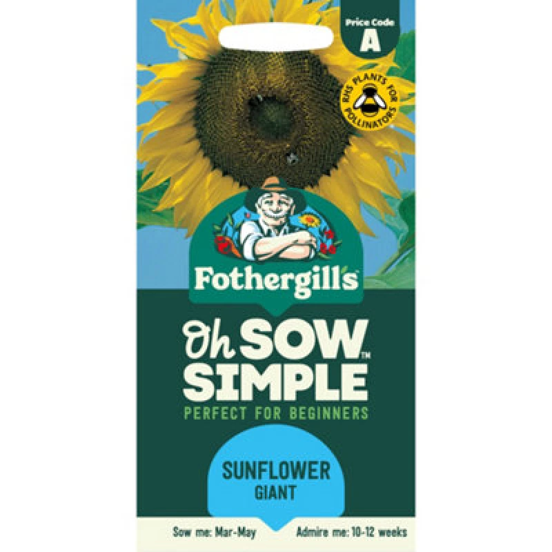 Image of Mr Fothergills Oh Sow Simple Giant Single Sunflower Flower Seeds