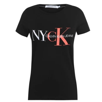 Image of Calvin Klein Jeans NYCK Slim T Shirt - BAE Black