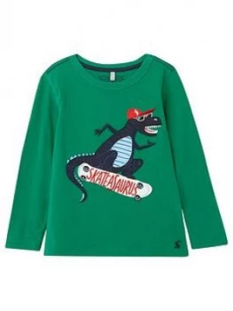 Image of Joules Toddler Boys Jack Dino Long Sleeve T-Shirt - Green
