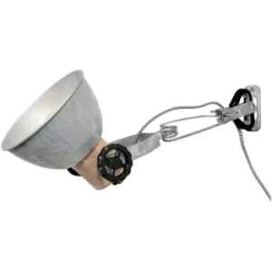 Image of Sienna Gearwood Dome Wall Light Industrial, Wood Blank