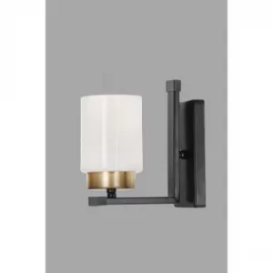 Image of Linda aplik siyah beyaz caml? Black White Wall Lamp