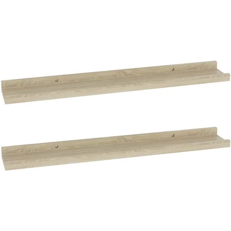 Image of VIDAXL Wall Shelves 2 pcs Sonoma Oak 60x9x3cm Vidaxl 8720286417812