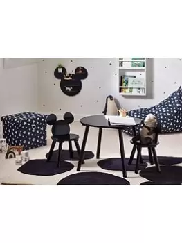 Image of Mickey Mouse Toddler Table And 2 Chair Set - Black