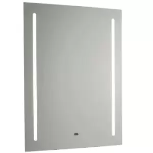 Image of IP44 LED Bathroom Mirror 70cm x 50cm Vanity Light IR Switch & Dual Shaver Socket