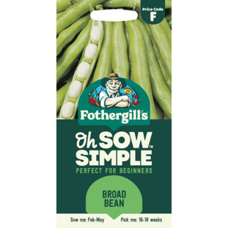 Image of Mr Fothergills Oh Sow Simple Broad Bean Vegetable Seeds