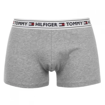 Image of Tommy Bodywear White Logo Waistband Trunks - Grey
