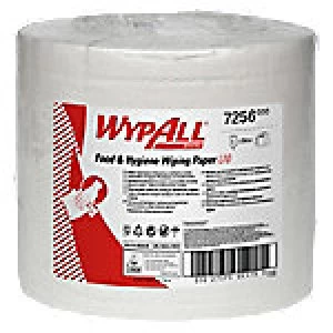 Image of WYPALL Wiper Rolls L10 1 Ply White 6 Rolls of 700 Sheets