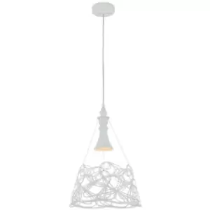 Image of Maytoni Lighting - Elva Dome Ceiling Pendant Lamp White, 1 Light, E27