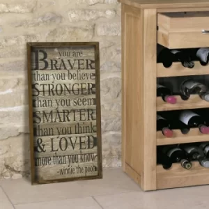 Image of KZM343 Brown Black Decorative Framed MDF Painting