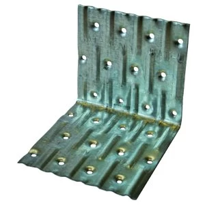 Image of Wickes Galvanised Angled Nail Plate Bracket 76x76mm