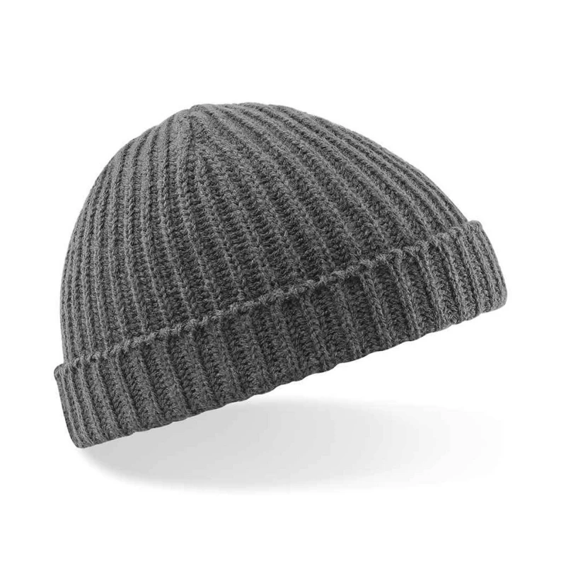Image of Beechfield Beechfield Men Trawler Beanie in Light Grey Light Grey One Size Male 5063527292292