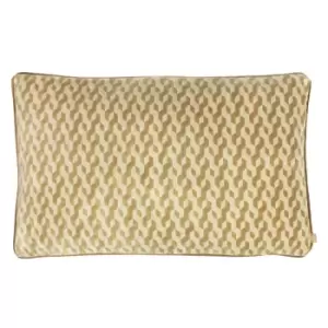 Image of Kai Dione Polyester Filled Cushion Viscose Polyester Cotton Old Gold