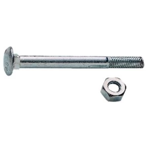 Image of Wickes Carriage Bolt Nut and Washer M12x200mm Pack 2