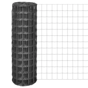 Image of Vidaxl Euro Fence Steel 25X1.2 M Grey