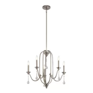 Image of Kichler Karlee 5 Light Chandelier Classic Pewter