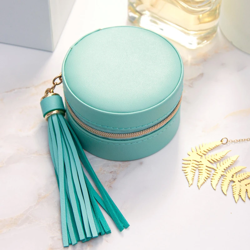 Image of Treat Republic Jewellery Case with Tassel Turquoise