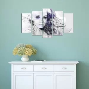 Image of ABSW-03 Multicolor Decorative MDF Painting (5 Pieces)