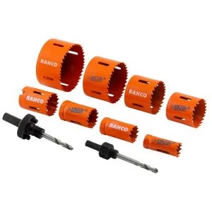 Image of Bahco Electrician's Bi-Metal Holesaw Set, 10 Piece