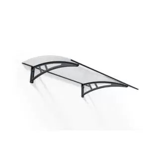 Image of Palram - Canopia Door Canopy, (H)245mm (W)1360mm (D)950mm Grey