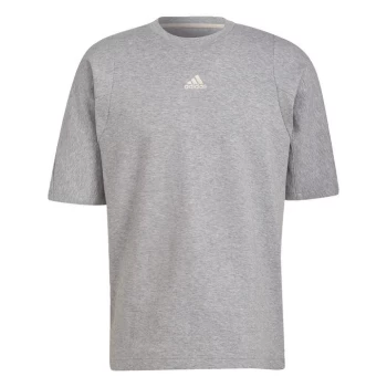 Image of adidas Studio Lounge T-Shirt Mens - Medium Grey Heather