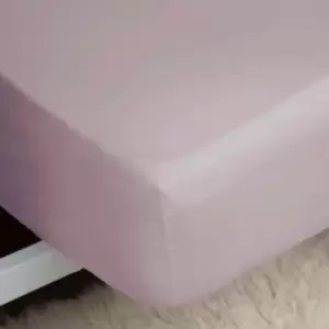 Image of Belledorm 200 Thread Count 100% Egyptian Cotton 12" Deep Fitted Sheet, Mulberry, Super King