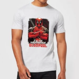 Image of Marvel Deadpool Crossed Arms T-Shirt - Grey - S