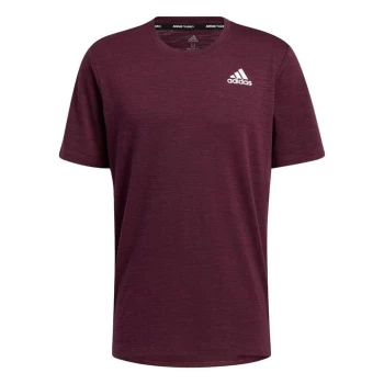 Image of adidas City Elevated T-Shirt Mens - Victory Crimson Mel
