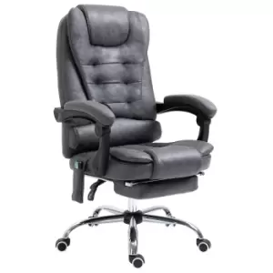 Image of Vinsetto Ergonomic Heated 6 Points Vibration Massage Office Chair Dark Grey