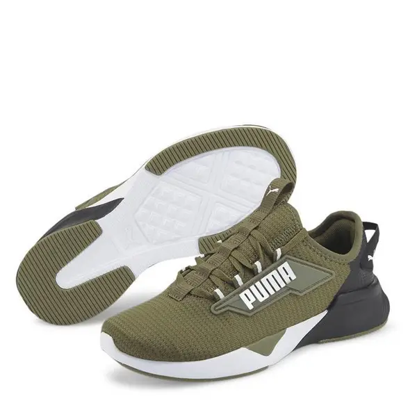 Image of Puma Retaliate 2 Junior Boys Trainers - Green 3