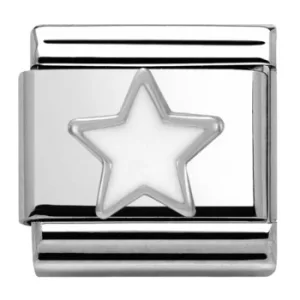 Image of Nomination CLASSIC Silvershine Symbols White Star Charm 330202/04