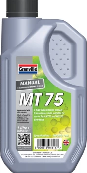 Image of MT 75 Manual Transmission Fluid - 1 Litre 1811A GRANVILLE