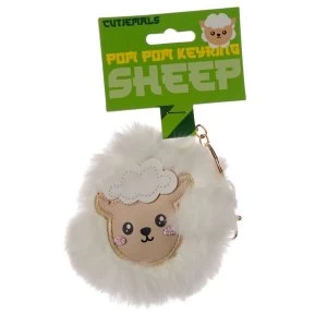 Image of Cutiemals Sheep Pom Pom Keyring