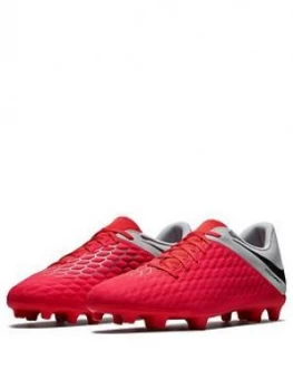 Image of Nike Mens Hypervenom Phantom 3 Club Firm ground Football Boot Grey Size 9 Men