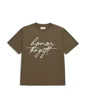 Image of Honor the Gift Cotton Script Logo Graphic Tee