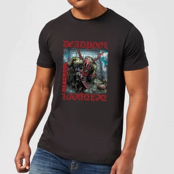 Image of Marvel Deadpool Here Lies Deadpool T-Shirt - Black - 5XL